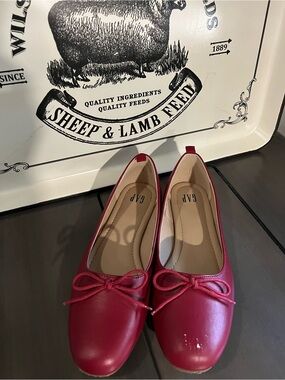 GAP Red Bow Ballet Flats